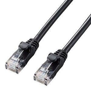 ELECOM LANケーブル ソフトタイプ CAT6A準拠 ヨリ線 長さ7m ブラック LD-GPAY/BK7 画像1