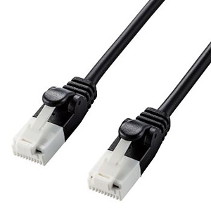 ELECOM LANケーブル ソフトタイプ CAT6A準拠 ヨリ線 ツメ折れ防止タイプ 長さ7m ブラック LD-GPAYT/BK70 画像1