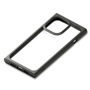 PGA iPhone 13 Pro用 ガラスタフケース スクエアタイプ ブラック PG-21NGT05BK 画像1