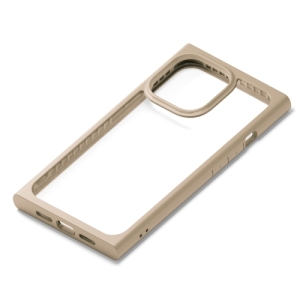 PGA iPhone 13 Pro用 ガラスタフケース スクエアタイプ ベージュ PG-21NGT07BE 画像1