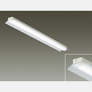 DAIKO LED長形ベースライト 40形 直付形 反射笠付 一般用 6900lmクラス FHF32形高出力型×2灯相当 調光 白色 LZB-92587XW+LZA-92818N 画像1