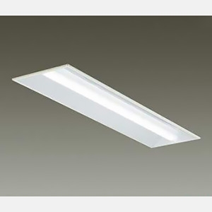 DAIKO LED長形ベースライト 40形 埋込形 幅300mm 一般用 4000lmクラス FLR40形×2灯相当 非調光 温白色 LZB-92590XW+LZA-92822A 画像1