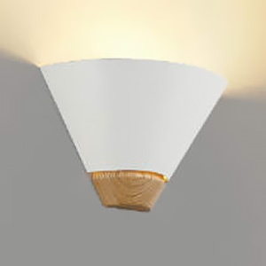 コイズミ照明 LED小型ブラケットライト 白熱球60W相当 非調光 電球色 上面カバー・ランプ付 マットファインホワイト AB52721 画像1