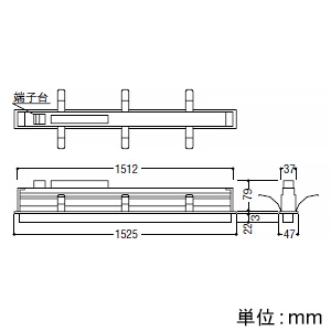 コイズミ照明 LED一体型ベースライト 《ソリッドシームレススリム》 半埋込型 高気密SB形 L1500mm 散光配光 調光調色 電球色～昼白色 AD52511 画像2