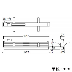 コイズミ照明 LED一体型ベースライト 《ソリッドシームレススリム》 半埋込型 高気密SB形 L1200mm 散光配光 調光 昼白色 AD52621 画像2