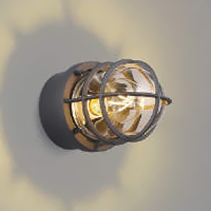 コイズミ照明 LEDポーチ灯 防雨型 白熱球40W相当 非調光 電球色 ランプ付 直付・壁付・門柱取付 茶 AU51188 画像1