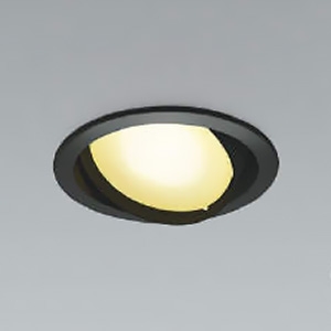 コイズミ照明 LEDダウンライト ユニバーサルタイプ 高気密SB形 白熱球100W相当 埋込穴φ100mm 散光配光 調光 温白色 ランプ付 ブラック AD1209B35 画像1