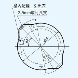 パナソニック パイプファン システム換気部材 省施工パイプセット パイプ壁取付用 φ200用 FY-PAP081 画像2