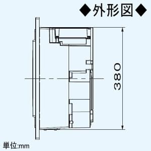 パナソニック 天井埋込形空気清浄機 適用床面積10畳 単相100V 埋込寸法390mm角 センサー付 F-PML20 画像4