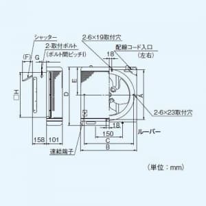 パナソニック インテリア形有圧換気扇 低騒音形 インテリアメッシュタイプ FY-25LSM 画像2