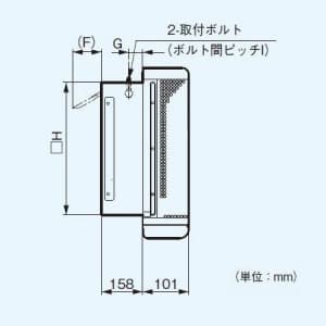 パナソニック インテリア形有圧換気扇 低騒音形・厨房用 ステンレスメッシュフィルタータイプ FY-25LSX 画像2