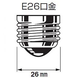 アップルツリー LED電球 60W相当 電球色 E26口金 HD0826AD 画像2