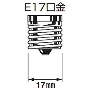 アップルツリー LEDフィラメント電球 シャンデリア型 電球色 E17口金 HDFC0417AD 画像2