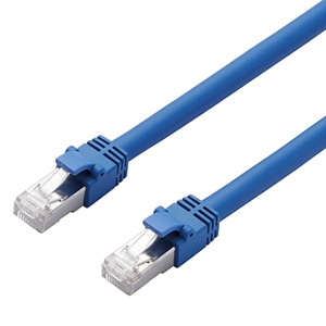 ELECOM LANケーブル スタンダードタイプ CAT7対応 ヨリ線 シールド付 長さ1m LD-TWS/BU1 画像1