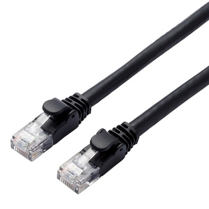 ELECOM LANケーブル スタンダードタイプ CAT6A対応 ヨリ線 長さ2m ブラック LD-GPA/BK2 画像1