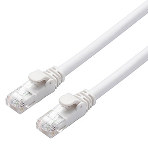 ELECOM LANケーブル スタンダードタイプ CAT6A対応 ヨリ線 長さ1m ホワイト LD-GPA/WH1 画像1