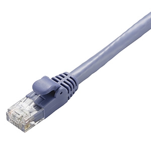 ELECOM LANケーブル スタンダードタイプ CAT6A対応 ヨリ線 長さ1m LD-GPA/BU1 画像1