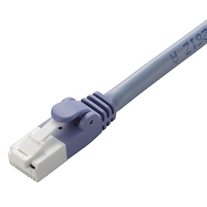 ELECOM LANケーブル スタンダードタイプ CAT6対応 ヨリ線 ツメ折れ防止タイプ 長さ0.5m ブルー LD-GPT/BU05 画像1