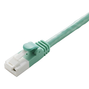 ELECOM LANケーブル スタンダードタイプ CAT6対応 ヨリ線 ツメ折れ防止タイプ 環境配慮パッケージ 長さ1m グリーン LD-GPT/GN1/RS 画像1