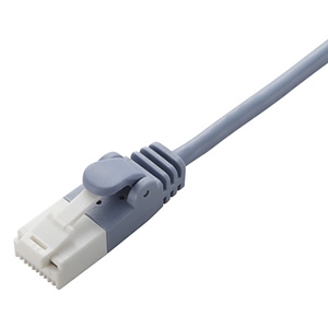 ELECOM LANケーブル スリムタイプ CAT6準拠 ヨリ線 ツメ折れ防止タイプ 長さ3m ブルー LD-GPST/BU30 画像1