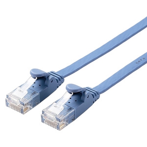 ELECOM LANケーブル フラットタイプ CAT6準拠 ヨリ線 長さ1m ブルー LD-GF2/BU1 画像1