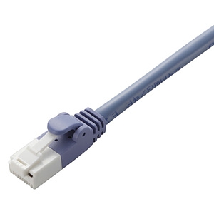 ELECOM LANケーブル スタンダードタイプ CAT5E対応 ヨリ線 ツメ折れ防止タイプ 長さ0.5m ブルー LD-CTT/BU05 画像1