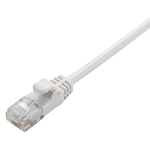 ELECOM LANケーブル ソフトタイプ CAT6準拠 ヨリ線 長さ2m ホワイト LD-GPY/WH2 画像1