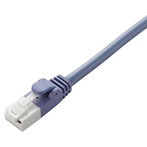 ELECOM LANケーブル スタンダードタイプ CAT5E準拠 ヨリ線 ツメ折れ防止タイプ 長さ1m LD-CTXT/BU10 画像1