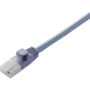 ELECOM LANケーブル スタンダードタイプ CAT5E対応 ヨリ線 ツメ折れ防止タイプ 環境配慮パッケージ 長さ1m ブルー LD-CTT/BU1/RS 画像1