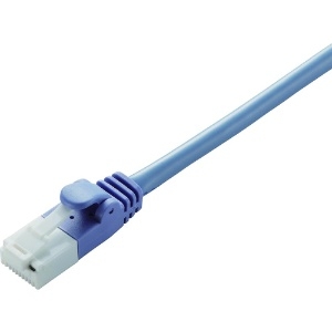 ELECOM LANケーブル スタンダードタイプ CAT5E対応 ヨリ線 ツメ折れ防止タイプ 環境配慮パッケージ 長さ10m ブルー LD-CTT/BU10/RS 画像1