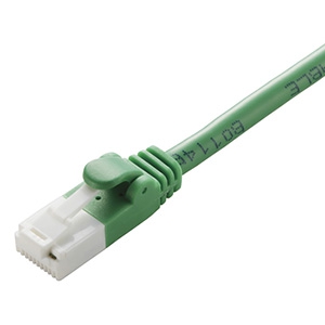 ELECOM LANケーブル スタンダードタイプ CAT5E対応 ヨリ線 ツメ折れ防止タイプ 環境配慮パッケージ 長さ1m グリーン LD-CTT/GN1/RS 画像1