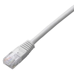 ELECOM LANケーブル スタンダードタイプ CAT5E準拠 ヨリ線 長さ1m ホワイト LD-CTN/WH1 画像1