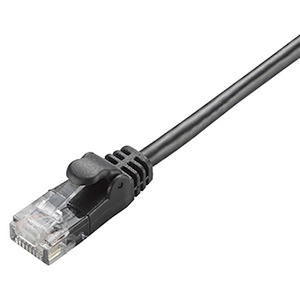 ELECOM LANケーブル ソフトタイプ CAT5E準拠 ヨリ線 長さ2m ブラック LD-CTY/BK2 画像1