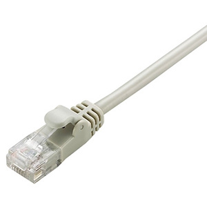 ELECOM LANケーブル ソフトタイプ CAT5E準拠 ヨリ線 長さ2m ライトグレー LD-CTY/LG2 画像1