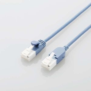 ELECOM スイングコネクタLANケーブル(Cat6A準拠) LD-GPATSW/BU100 画像1