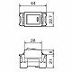 パナソニック フルカラースイッチ 埋込ツインスイッチB 片切 ネームなし 15A 300V AC WN5121 画像2