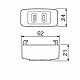 パナソニック 引掛シーリング用角型コンセントアダプタ 6A 125V WG4480 画像2