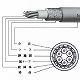 富士電線 マイクロホン用ビニルコード 6心 1.25m  100m巻き 灰色 MVVS1.25SQ×6C×100m 画像2