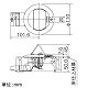 パナソニック フリーアクセスフロア用アップコン 丸型 2Pコンセント 2コ口 アルミ製 15A 125V NE71141 画像3