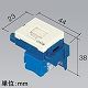 パナソニック 埋込型情報モジュラジャック CAT6 ミルキーホワイト NR3170 画像2