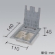 パナソニック インナーコンセント ミニダブル 接地2Pコンセント 15A 125V 情報モジュラジャック CAT6 アルミ製 NR331908 画像2