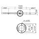 ホタルクス(NEC) ダクトレール レール長1500mm ブラック SD-1502L6A-K 画像2