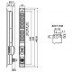 明工社 200Vコンセント 19インチラック用 16A 250V C13×7個口 20A 安全ブレーカ VCTケーブル 1m L6-20P付 ME8635TA1 画像2