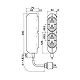 明工社 病院用接地タップ KEタイプ VCTケーブル 3m 医用接地プラグ付 赤 MR7548TD3R 画像2