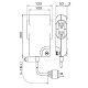 明工社 病院用接地タップ Kタイプ VCTケーブル 5m ランプ付 医用接地プラグ付 赤 MR7360TD5R 画像2