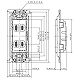 パナソニック 埋込ダブルコンセント 金属取付枠付 15A 125V ベージュ WTF1502FK 画像3