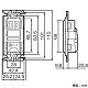 パナソニック 埋込抜け止め接地ダブルコンセント 金属取付枠付 15A 125V ベージュ WTF11623FK 画像3