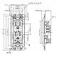 パナソニック 埋込扉付アースターミナル付接地ダブルコンセント 金属取付枠付 15A 125V ホワイト WTF11523WK 画像2