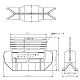 パナソニック ボックス用絶縁セパレータ プラスチック・金属ボックス両用 WV2450 画像3