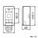 パナソニック 露出増設ボックス スイッチ用 1連用 ラウンド ホワイト WVC7101W 画像3